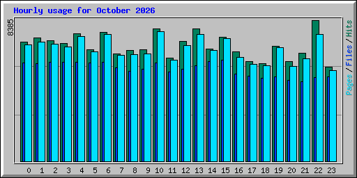 Hourly usage for October 2026